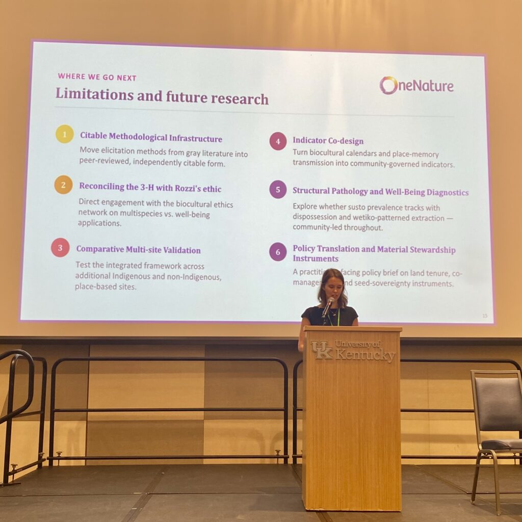 Ellen Emrich making the presentation